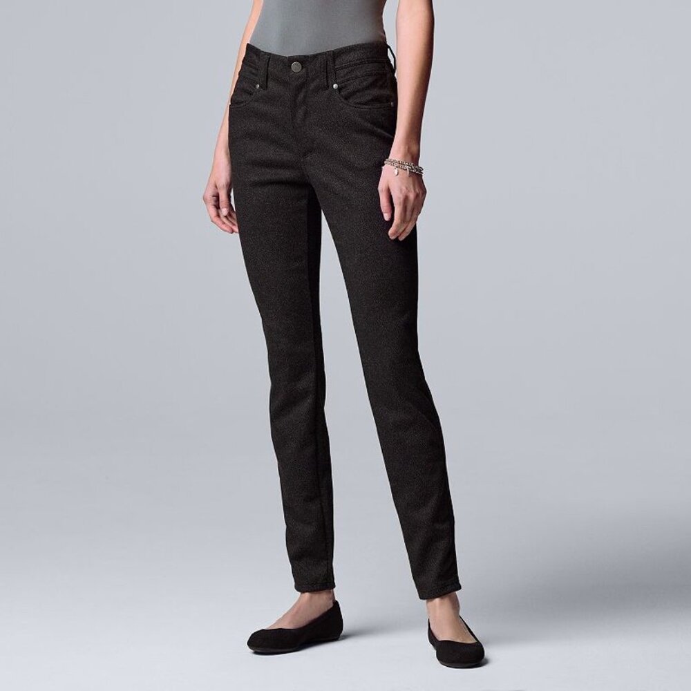 Simply Vera Vera Wang Black Skinny Pants